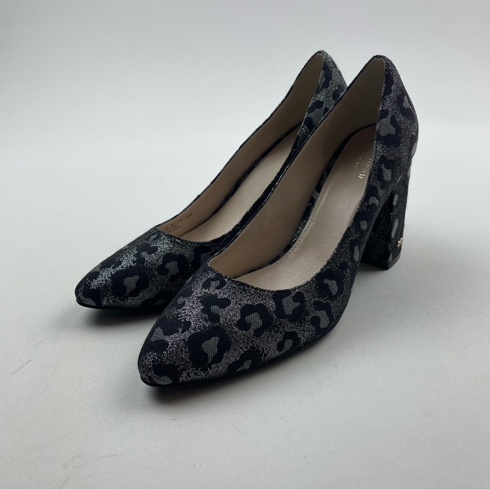 Cole Haan Alanna Brocade Silver Leopard Pump Size 8.5, Retail $250
